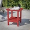 Flash Furniture Red 2 Tier Adirondack Style Patio Side Table LE-HMP-1035-1517H-RD-GG - alternate 10